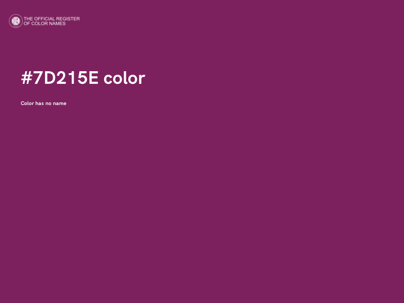 #7D215E color image