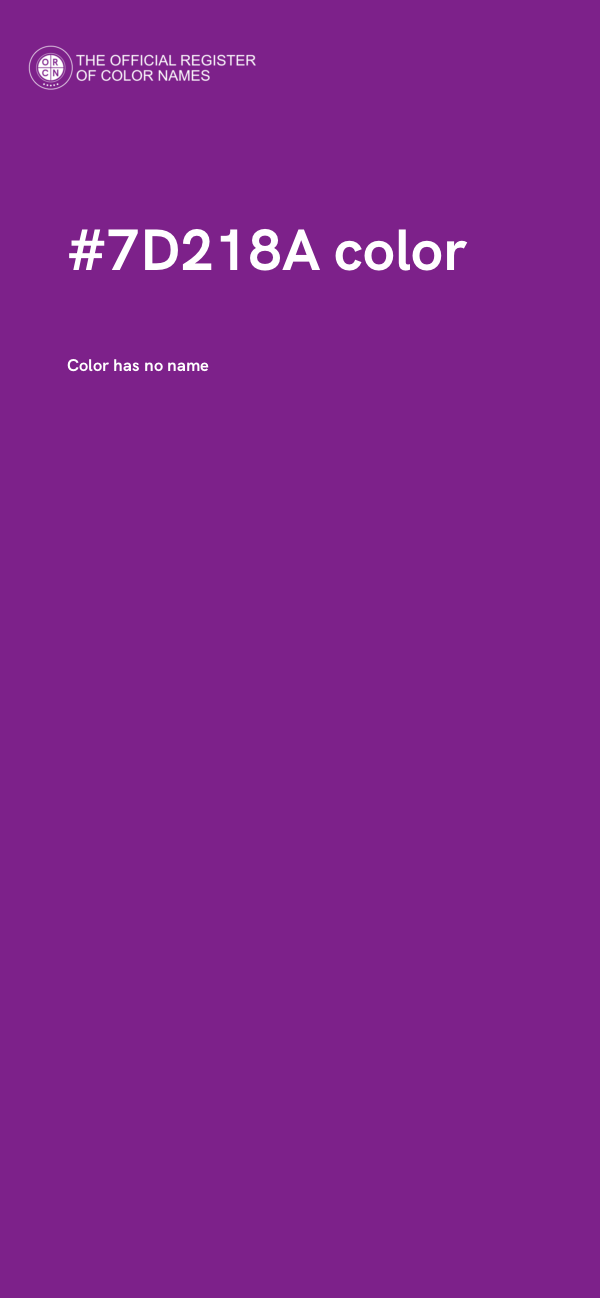 #7D218A color image