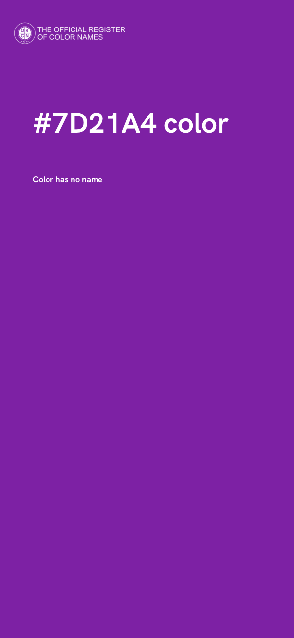 #7D21A4 color image