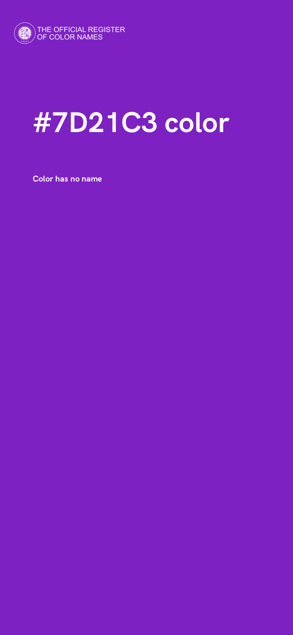 #7D21C3 color image