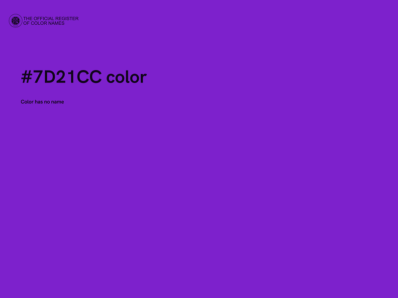 #7D21CC color image