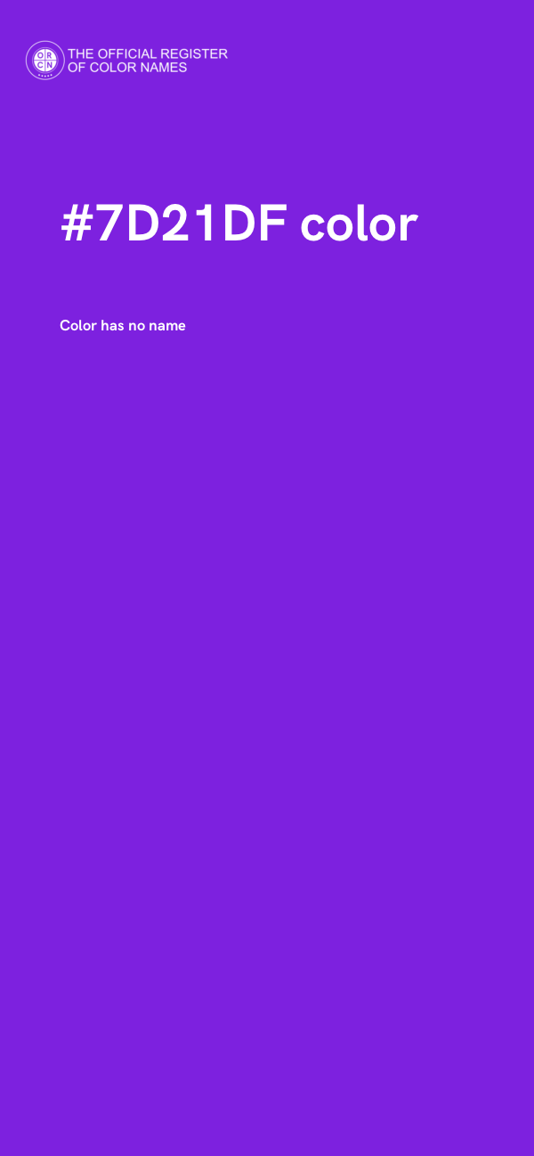#7D21DF color image