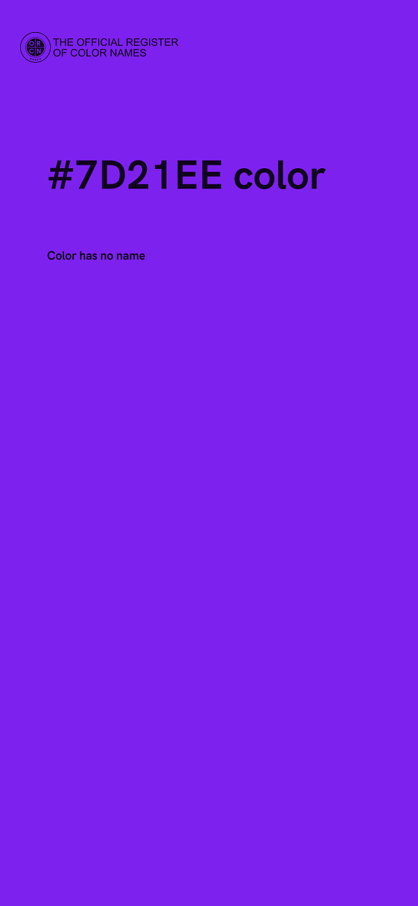 #7D21EE color image
