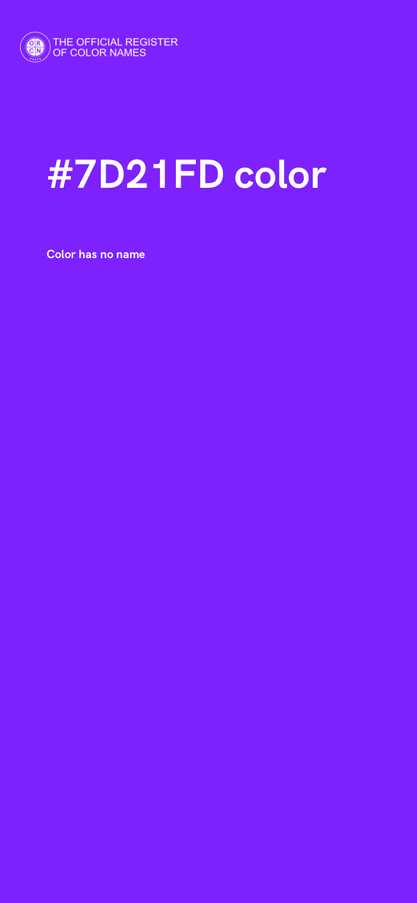 #7D21FD color image
