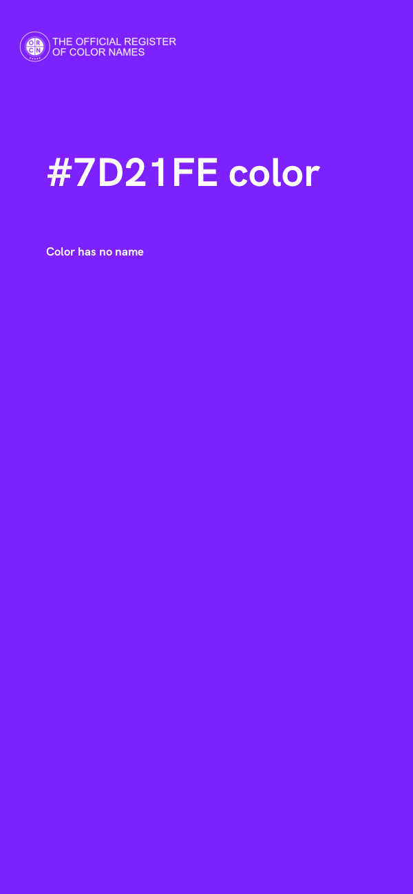 #7D21FE color image