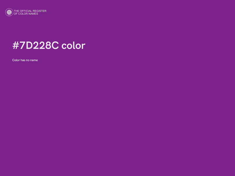 #7D228C color image