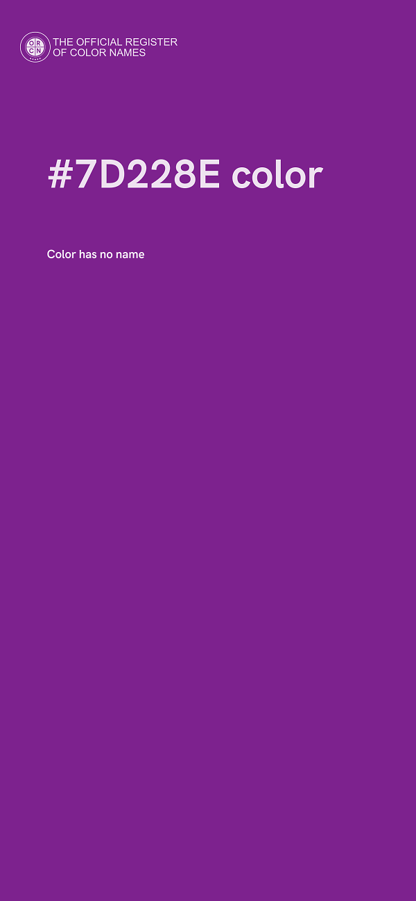 #7D228E color image
