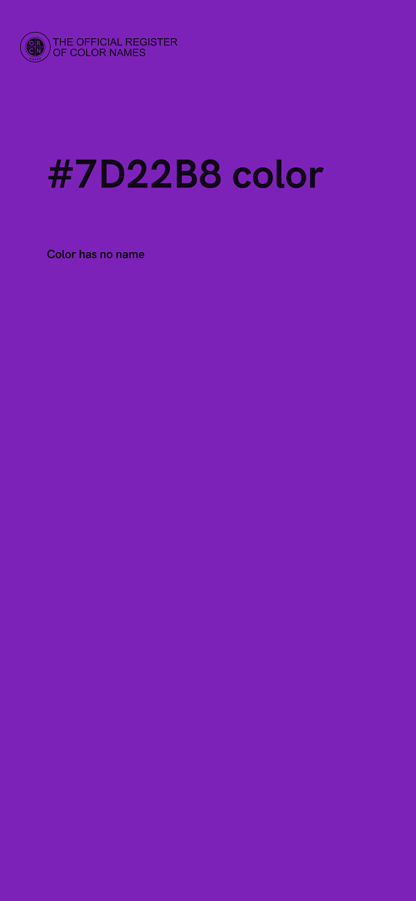 #7D22B8 color image