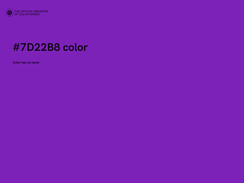 #7D22B8 color image