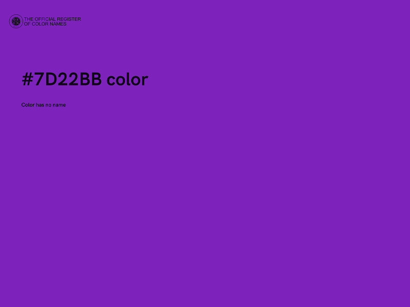 #7D22BB color image