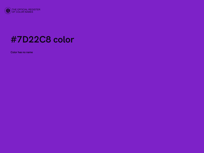 #7D22C8 color image