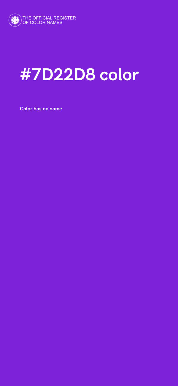 #7D22D8 color image