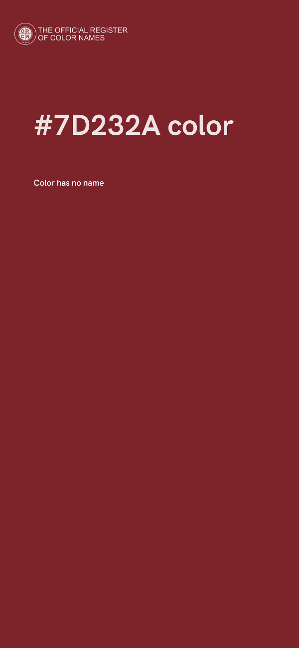 #7D232A color image