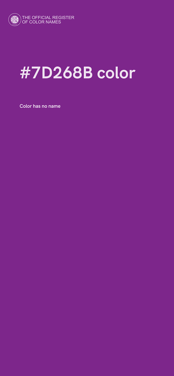 #7D268B color image