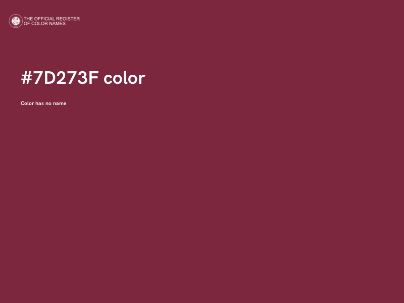 #7D273F color image