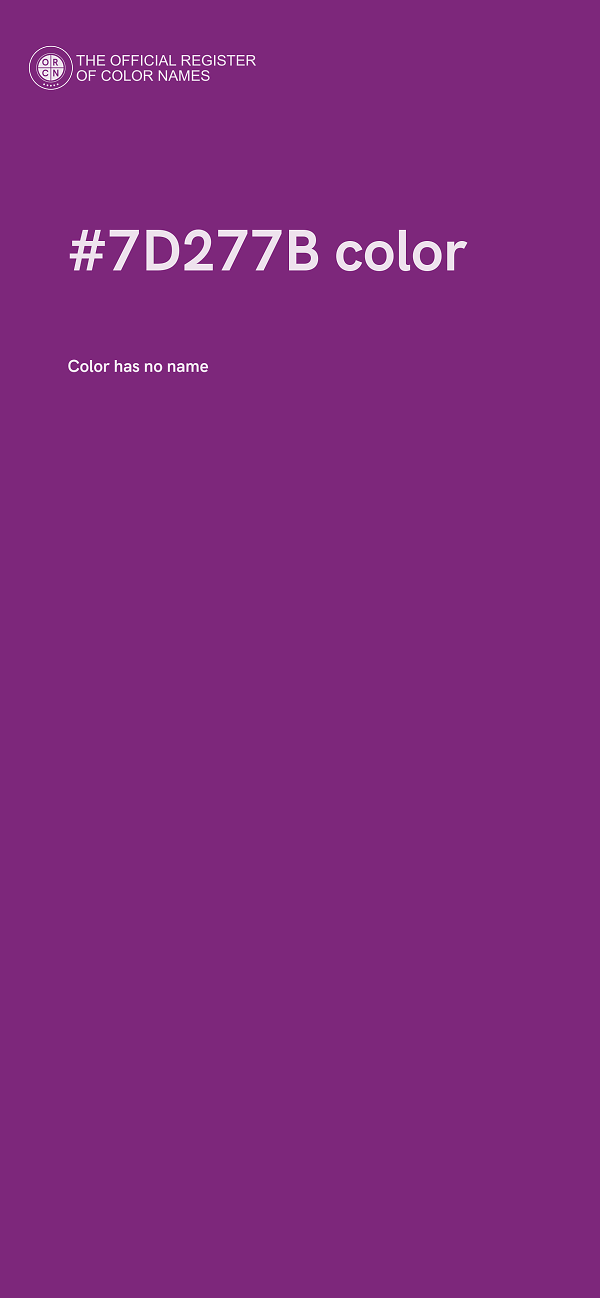 #7D277B color image