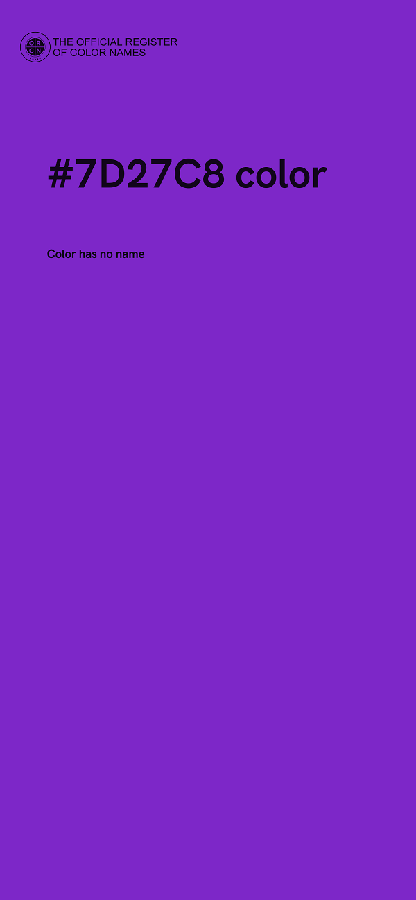 #7D27C8 color image