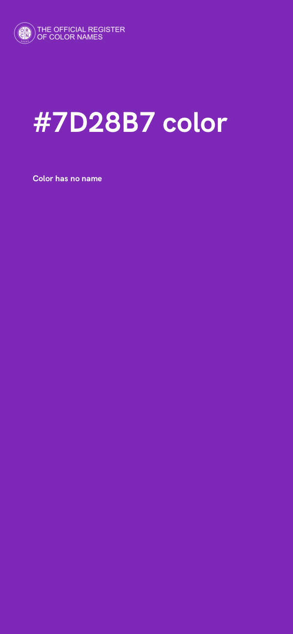 #7D28B7 color image