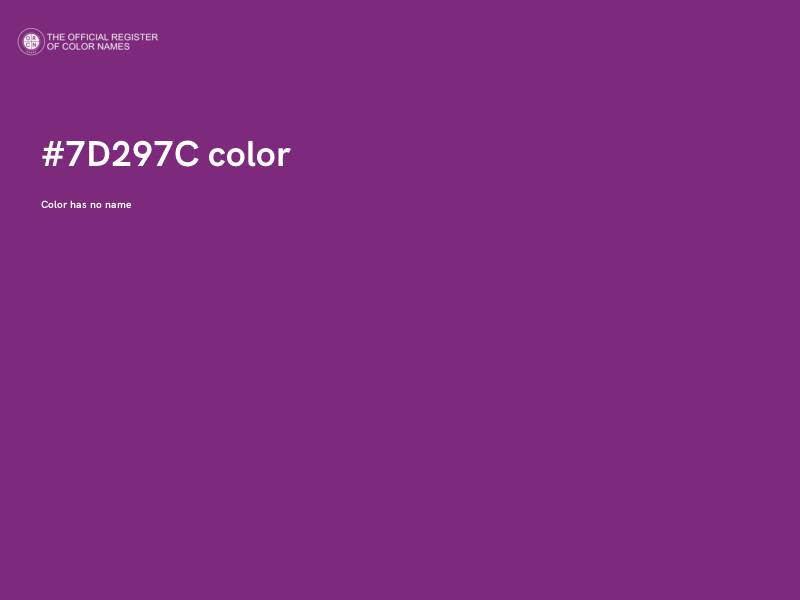 #7D297C color image
