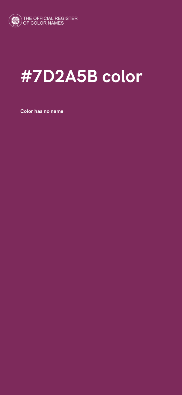 #7D2A5B color image
