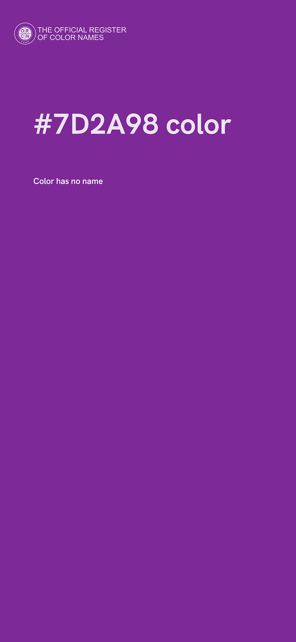 #7D2A98 color image