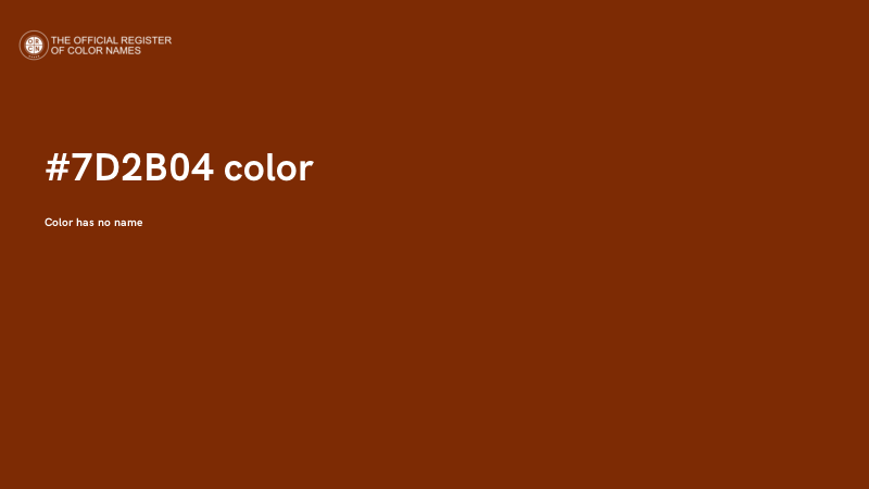 #7D2B04 color image