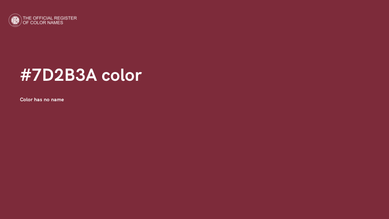 #7D2B3A color image