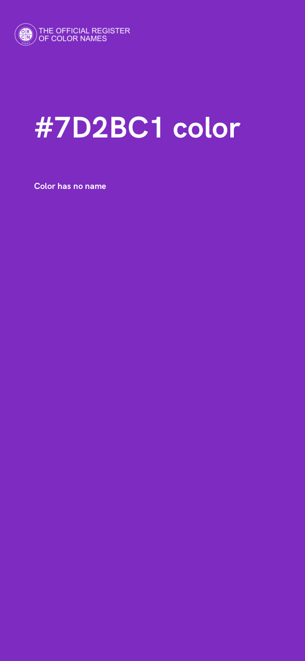 #7D2BC1 color image