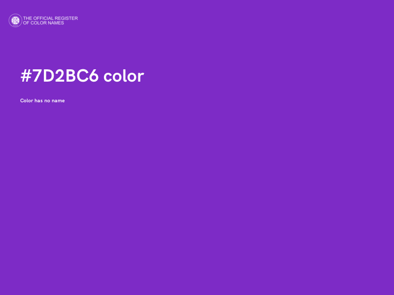 #7D2BC6 color image