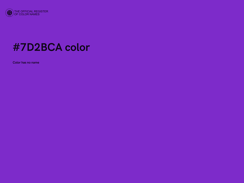 #7D2BCA color image