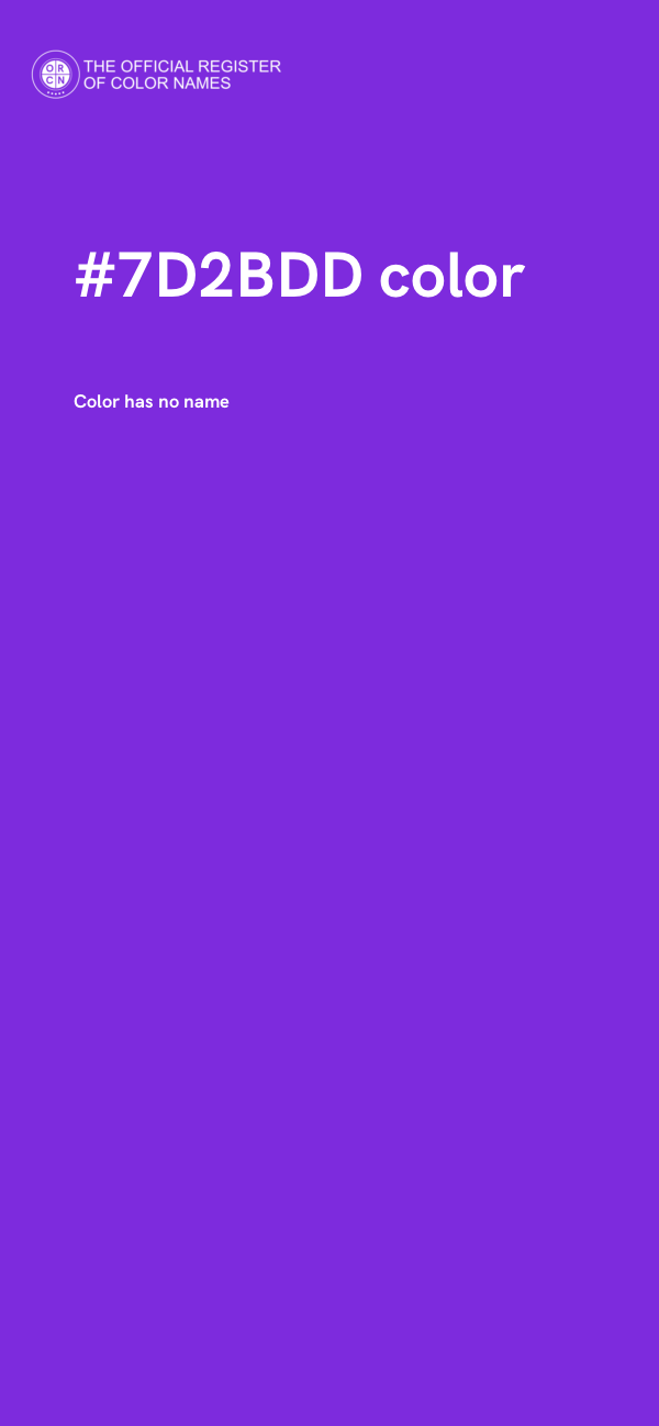 #7D2BDD color image