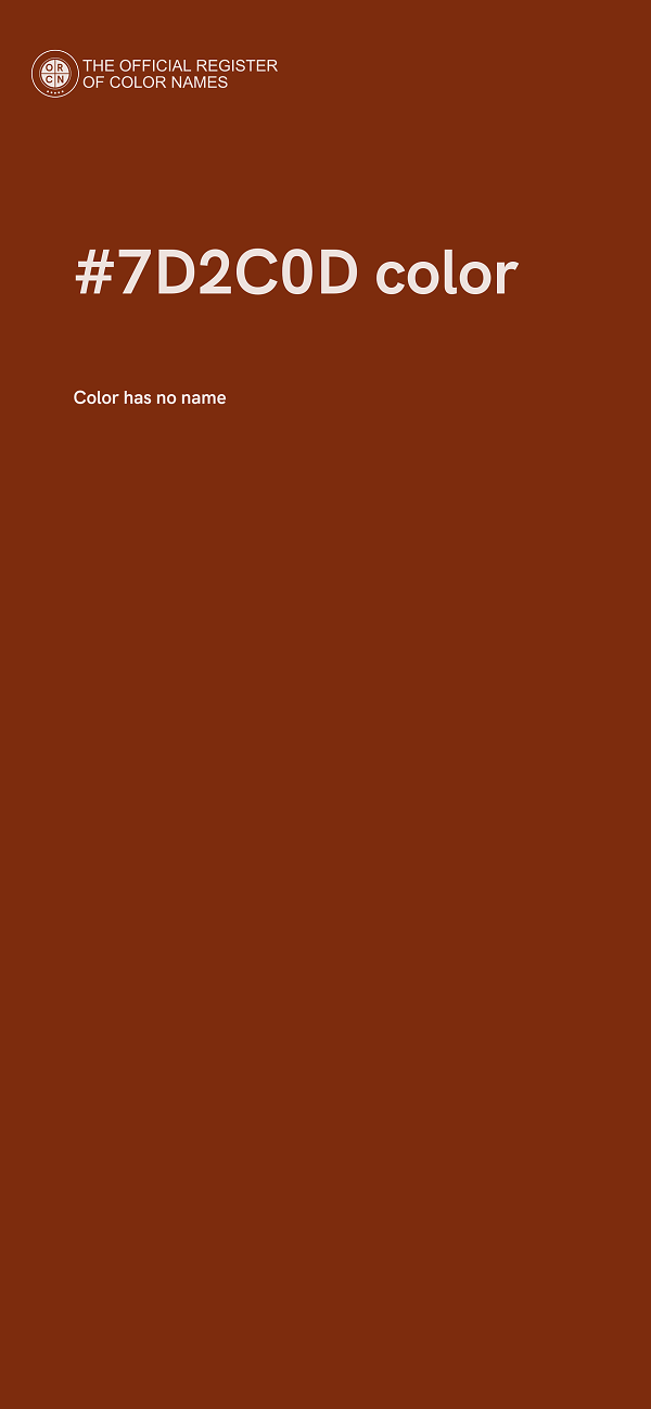 #7D2C0D color image