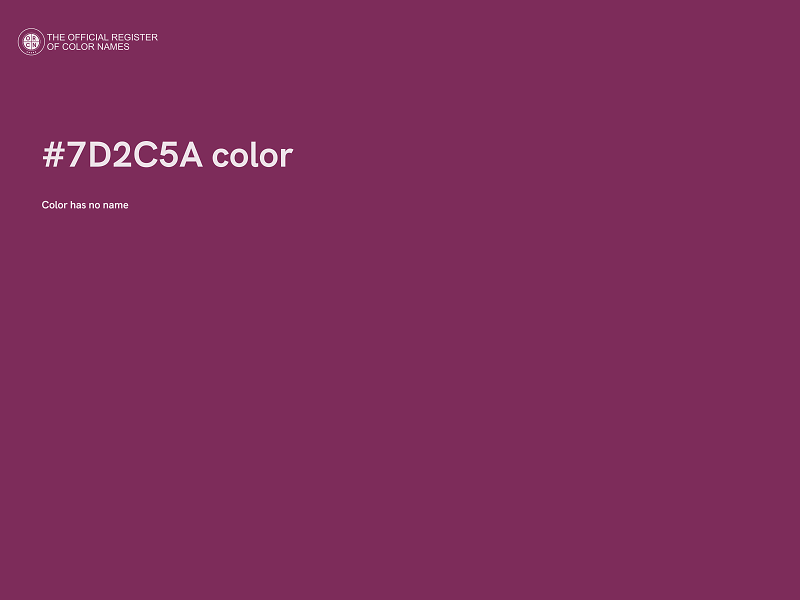 #7D2C5A color image