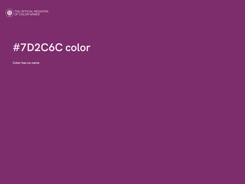 #7D2C6C color image