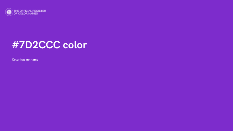 #7D2CCC color image