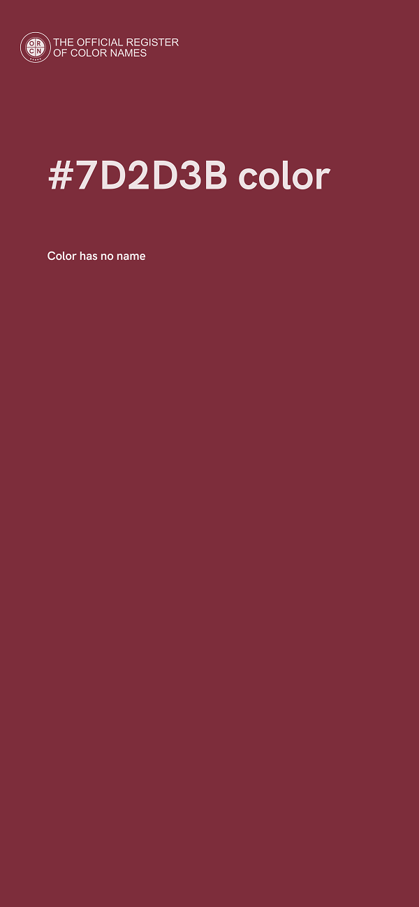 #7D2D3B color image