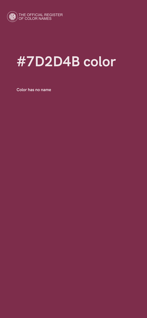 #7D2D4B color image