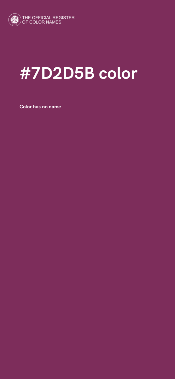 #7D2D5B color image