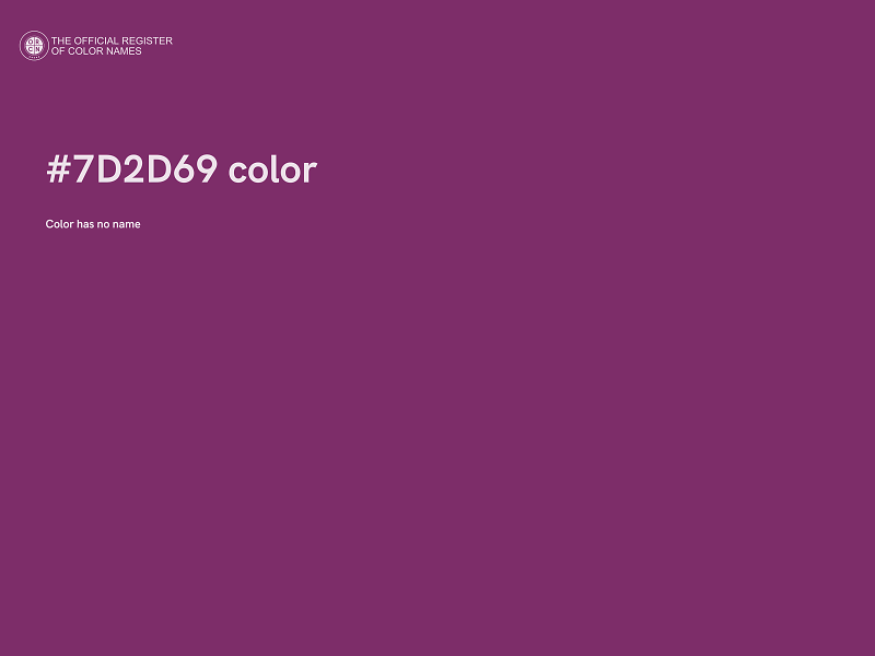 #7D2D69 color image