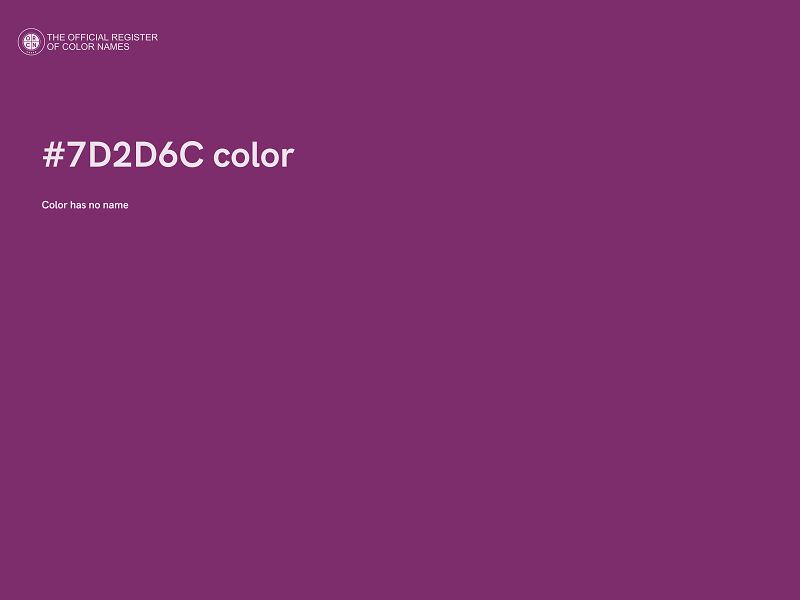 #7D2D6C color image