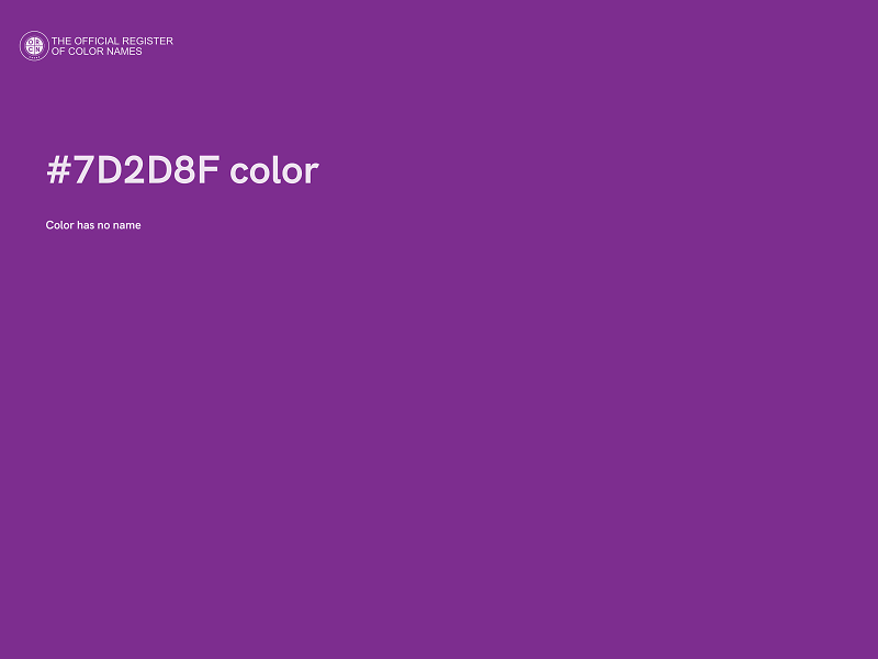 #7D2D8F color image