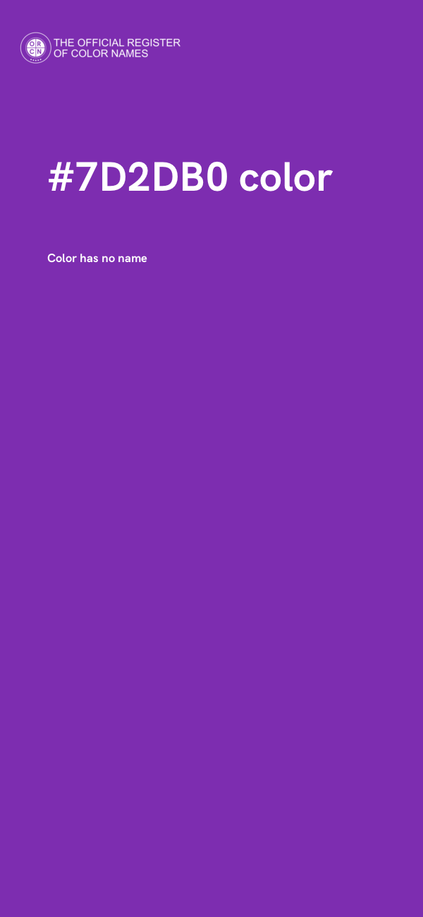 #7D2DB0 color image