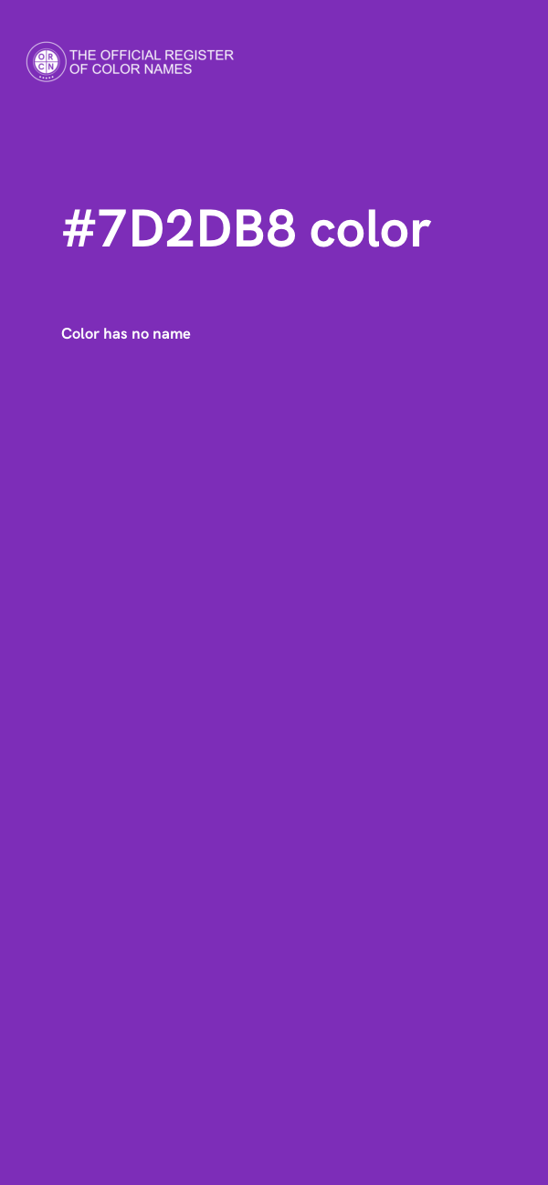 #7D2DB8 color image