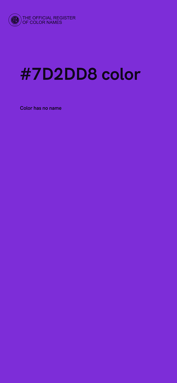 #7D2DD8 color image