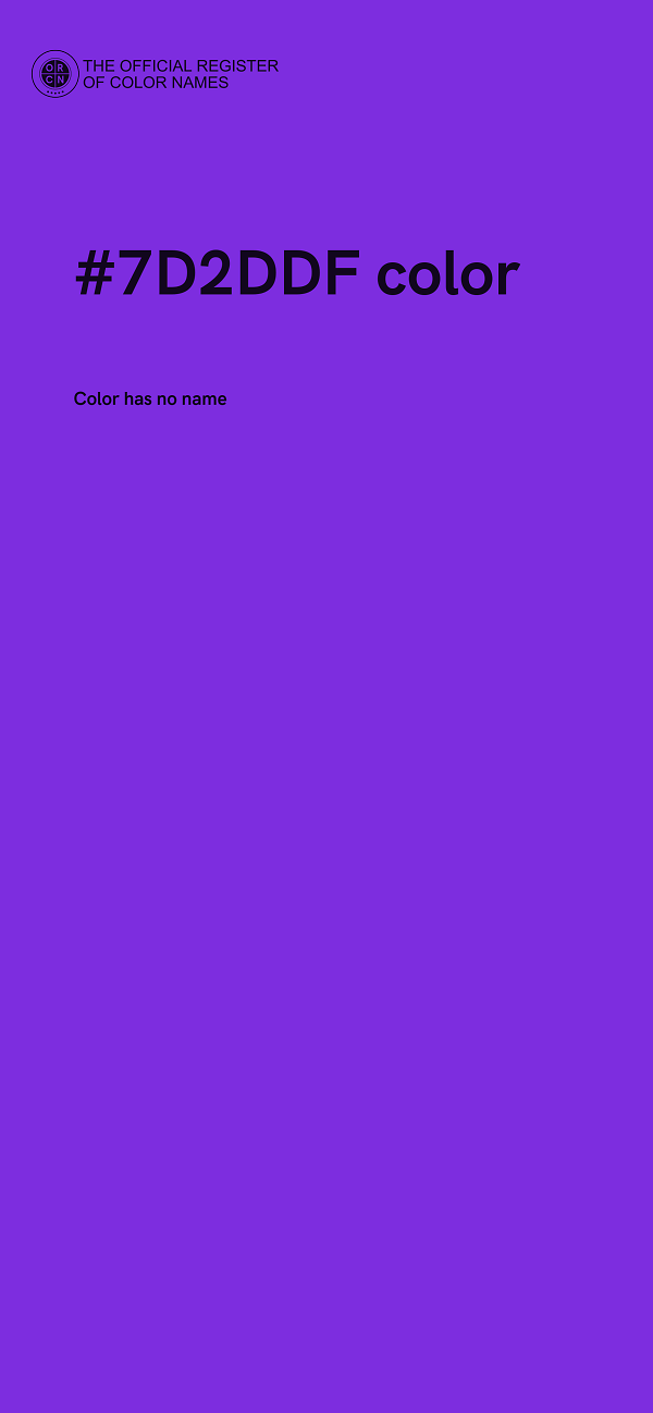 #7D2DDF color image
