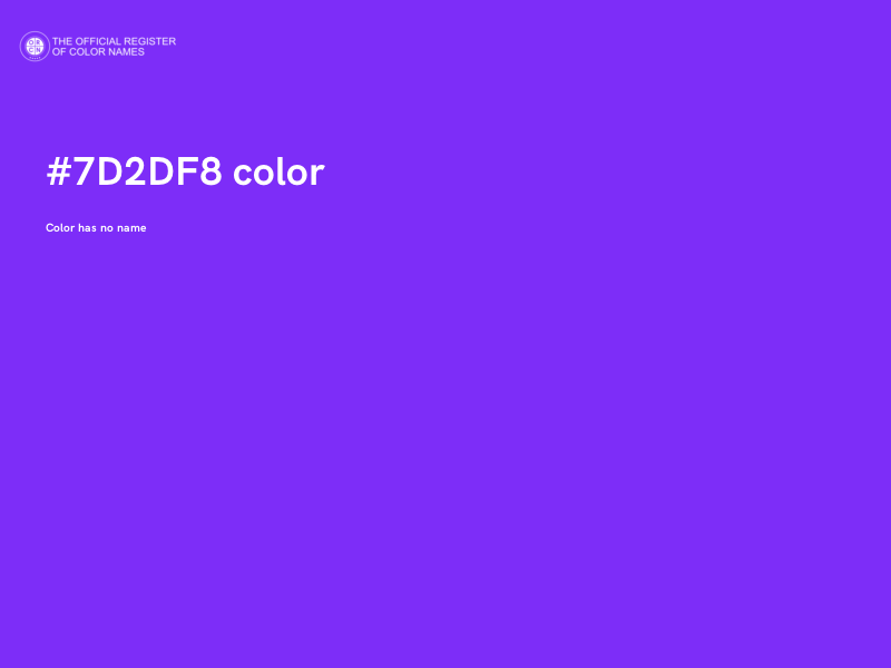 #7D2DF8 color image