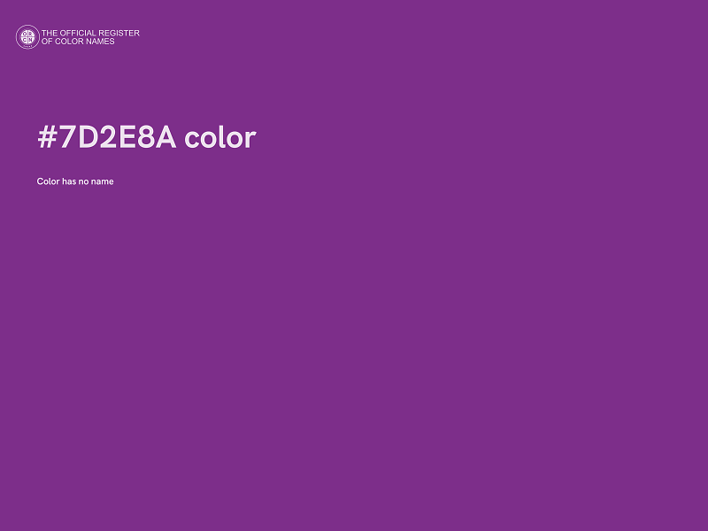 #7D2E8A color image