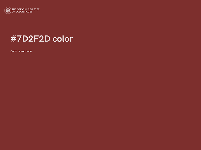 #7D2F2D color image