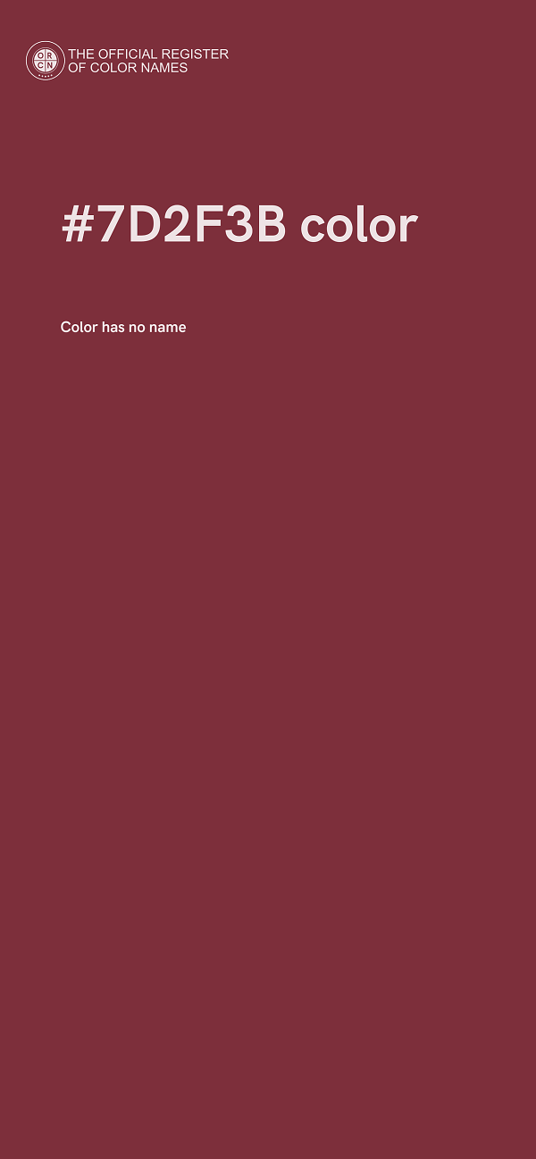 #7D2F3B color image
