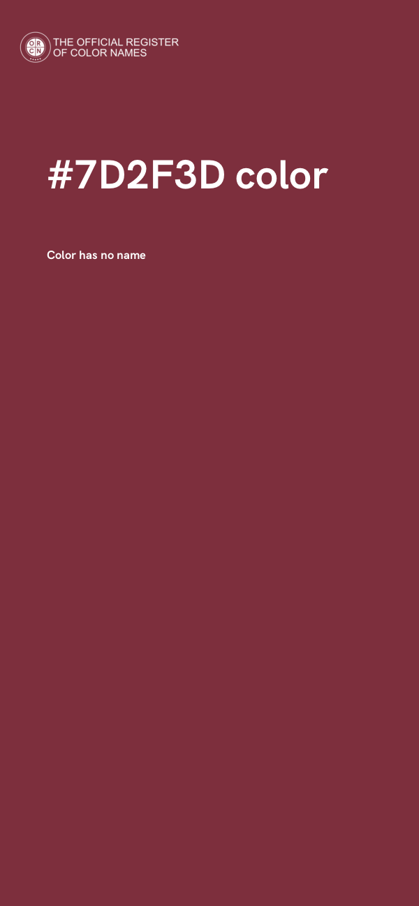 #7D2F3D color image